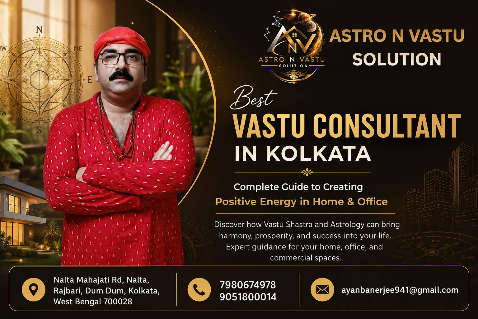 Best Vastu Consultant in Kolkata for home and office Vastu solutions