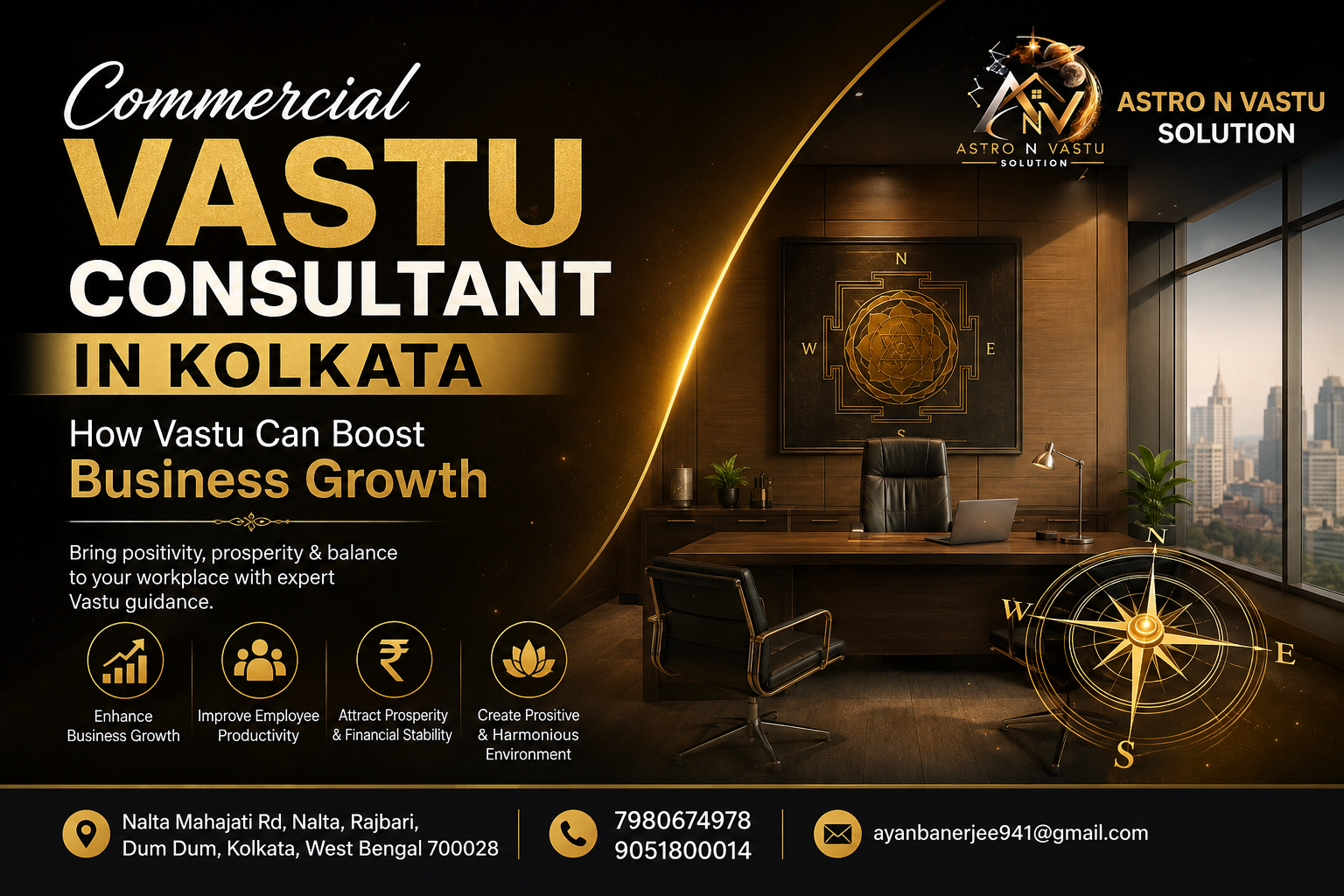 Commercial Vastu Consultant in Kolkata for Business Growth